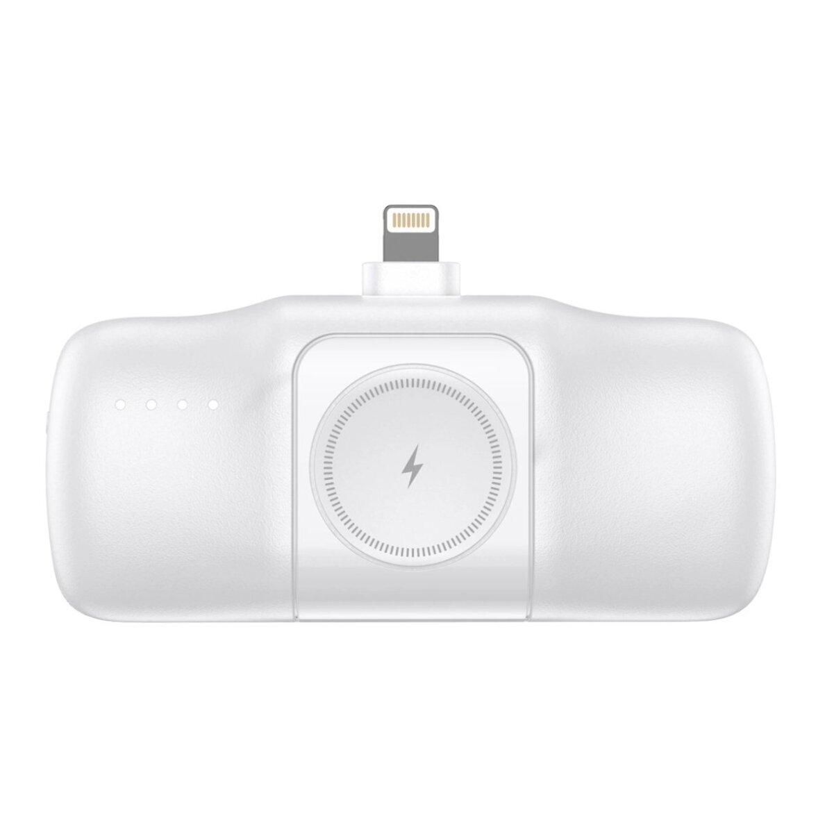 Išorinė baterija Wozinsky WF16-YLS 5000mAh 15W Lightning Mini su integruotu USB-C laidu ir Apple Watch įkrovikliu – balta 3 Išorinė baterija Wozinsky WF16-YLS 5000mAh 15W Lightning Mini su integruotu USB-C laidu ir Apple Watch įkrovikliu – balta 3