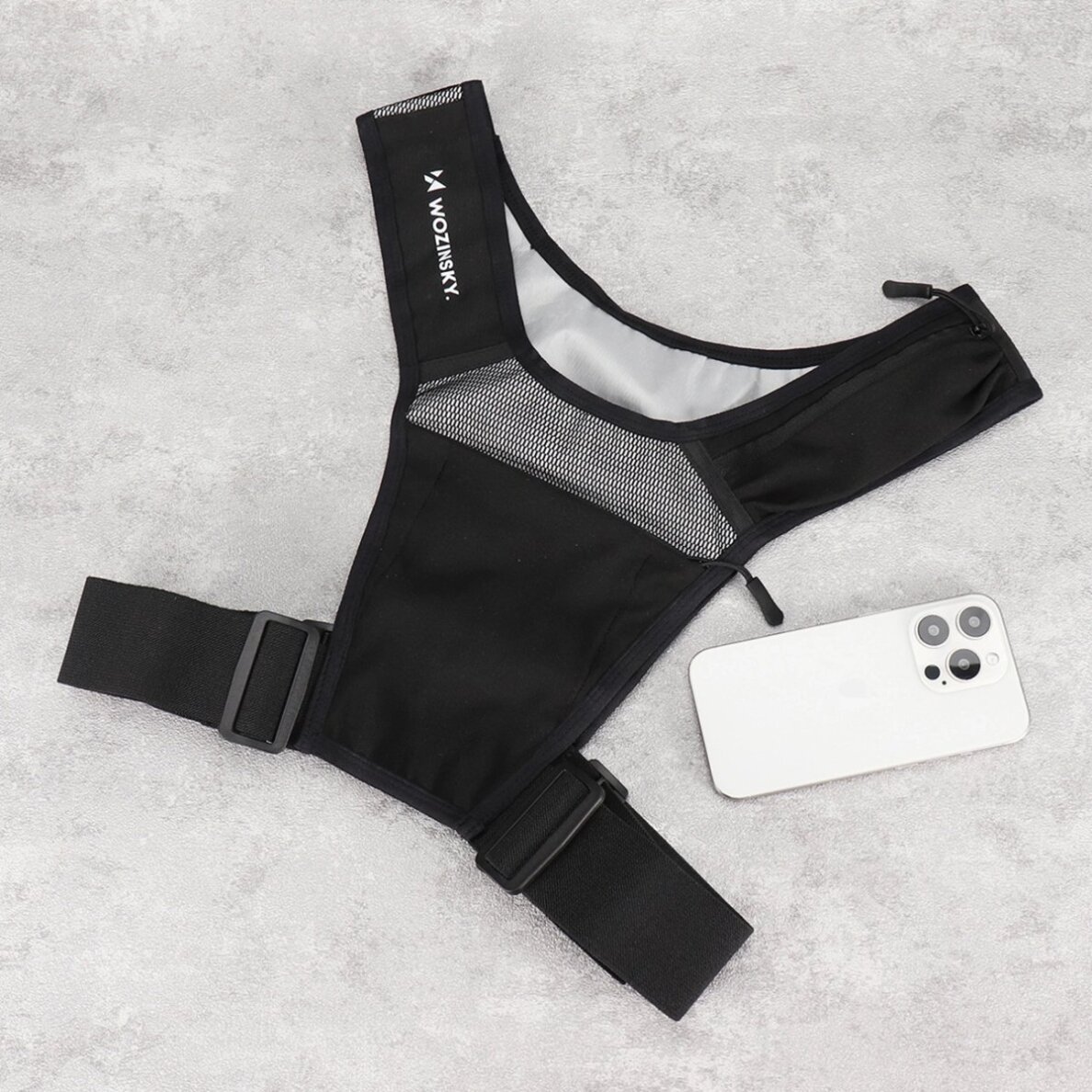 Atspindinti bėgimo liemenė Wozinsky WKDB1 – juoda 17