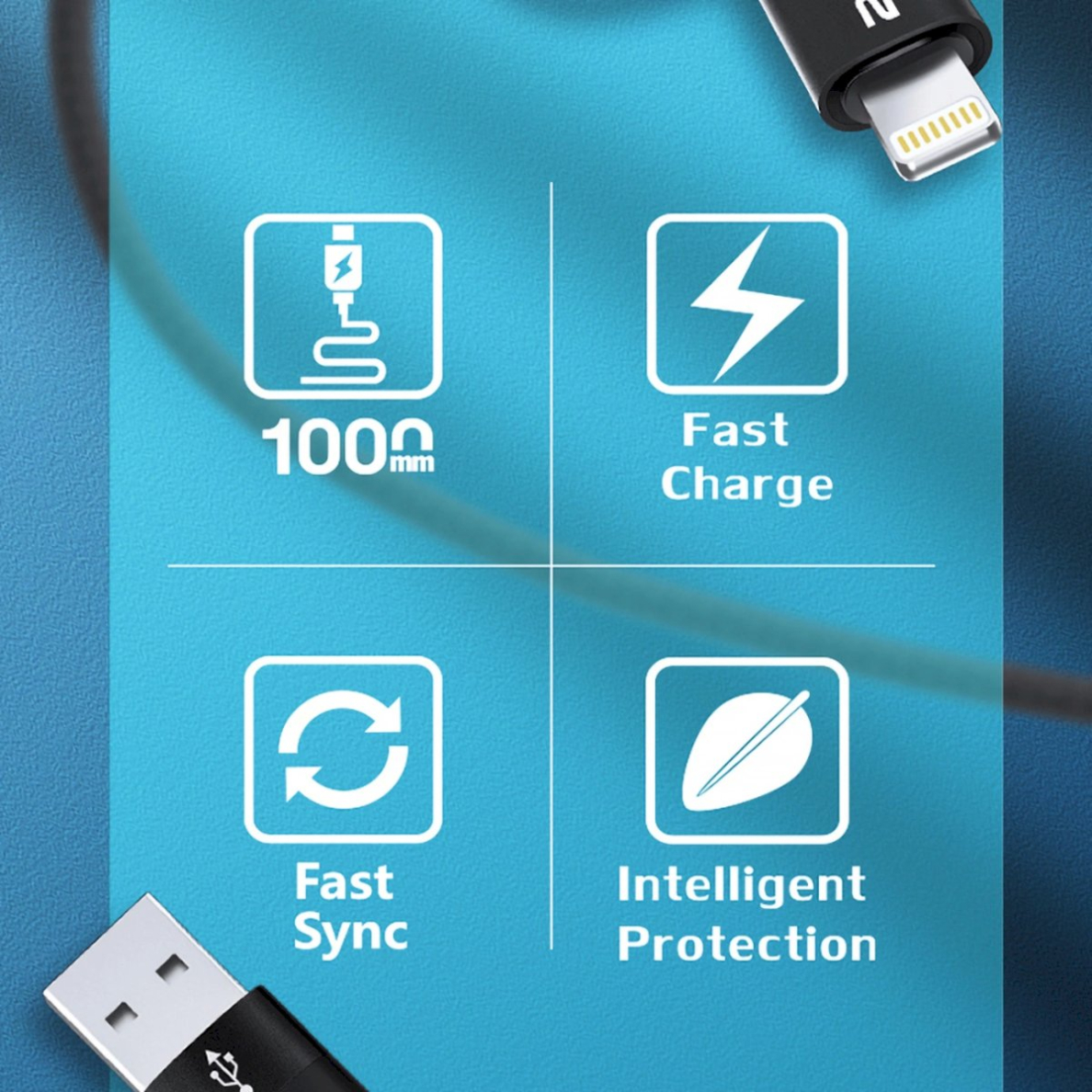 Wozinsky WNBAA 4in1 Kabelis 2x USB-C 1x USB-A 1x Lightning 60W 1 m - Juodas 5 Wozinsky WNBAA 4in1 Kabelis 2x USB-C 1x USB-A 1x Lightning 60W 1 m - Juodas 5