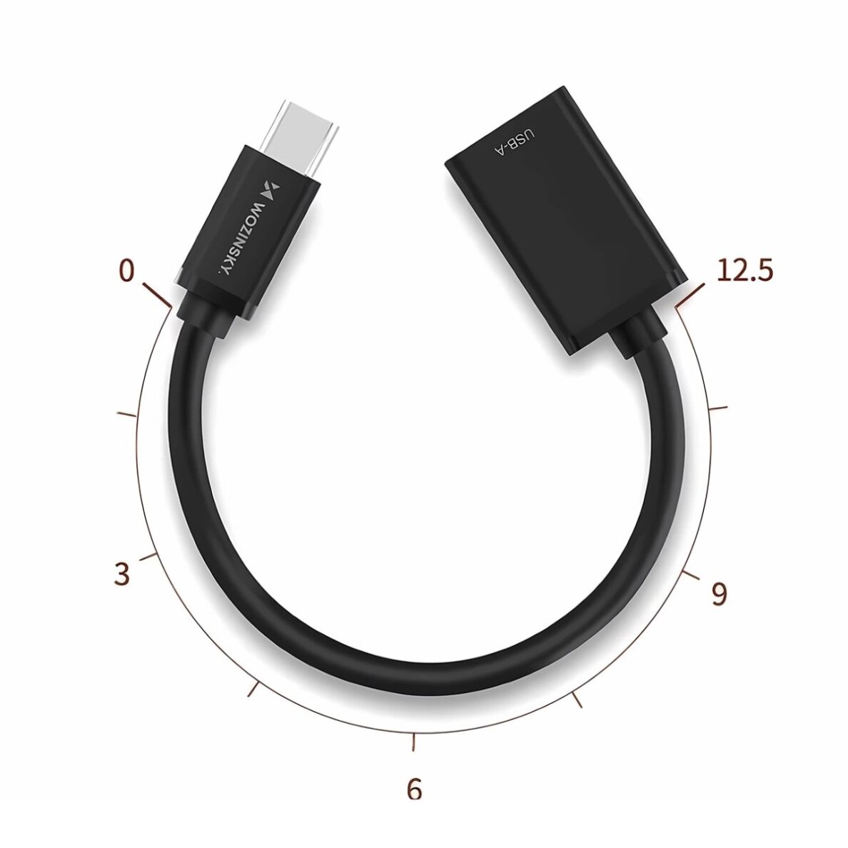 Adapteris Wozinsky WOTGY1S USB-C 3.0 (male) – USB-A 3.0 (female) OTG – juodas 7 Adapteris Wozinsky WOTGY1S USB-C 3.0 (male) – USB-A 3.0 (female) OTG – juodas 7