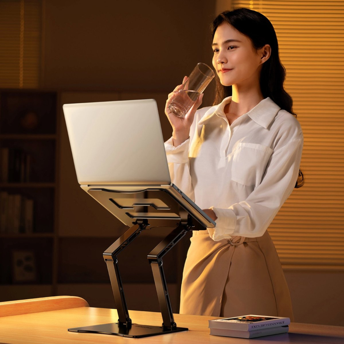 Wozinsky WRS-CPY75DSB Nešiojamo kompiuterio stovas, aliuminio – juodas 8