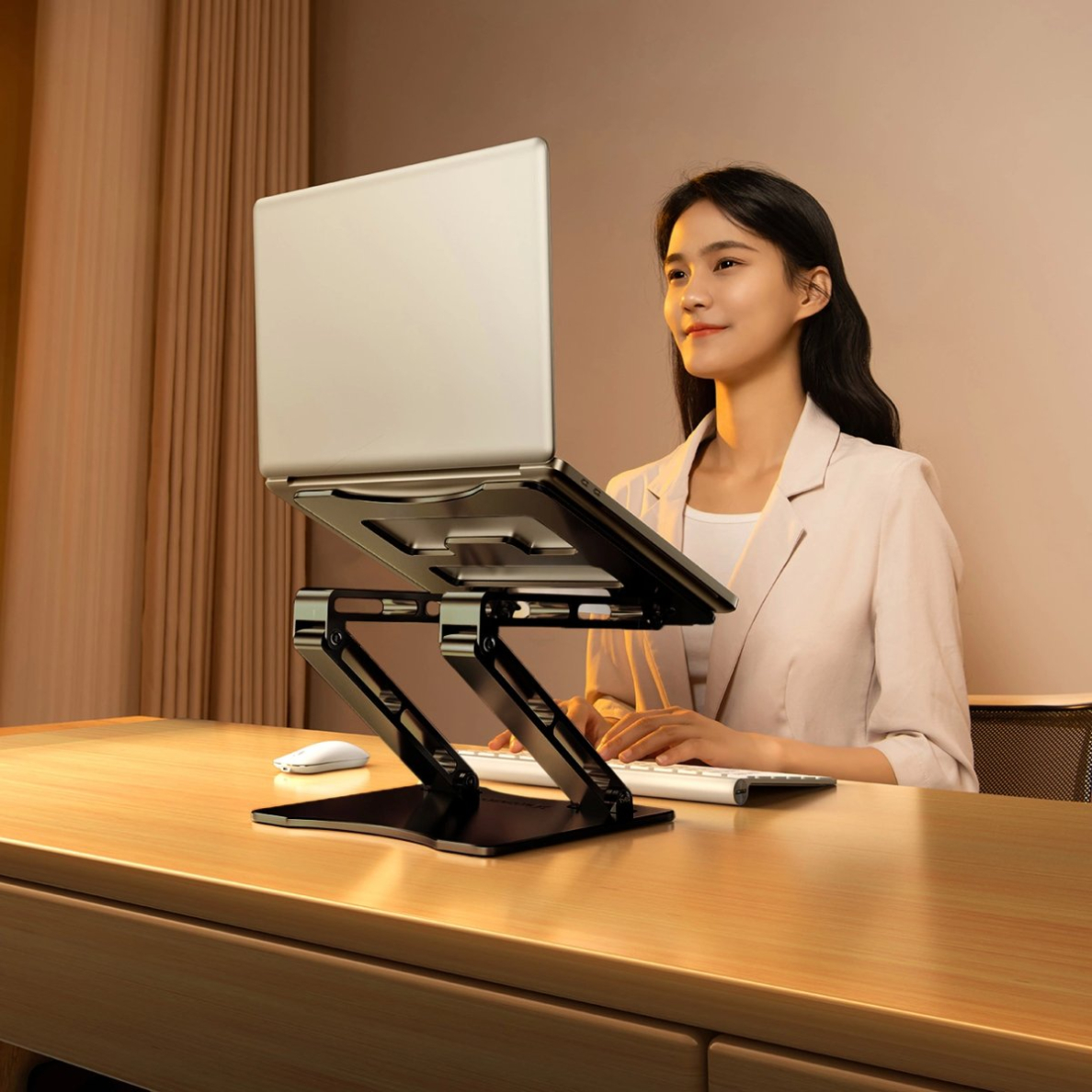 Wozinsky WRS-CPY75DSB Nešiojamo kompiuterio stovas, aliuminio – juodas 9 Wozinsky WRS-CPY75DSB Nešiojamo kompiuterio stovas, aliuminio – juodas 9