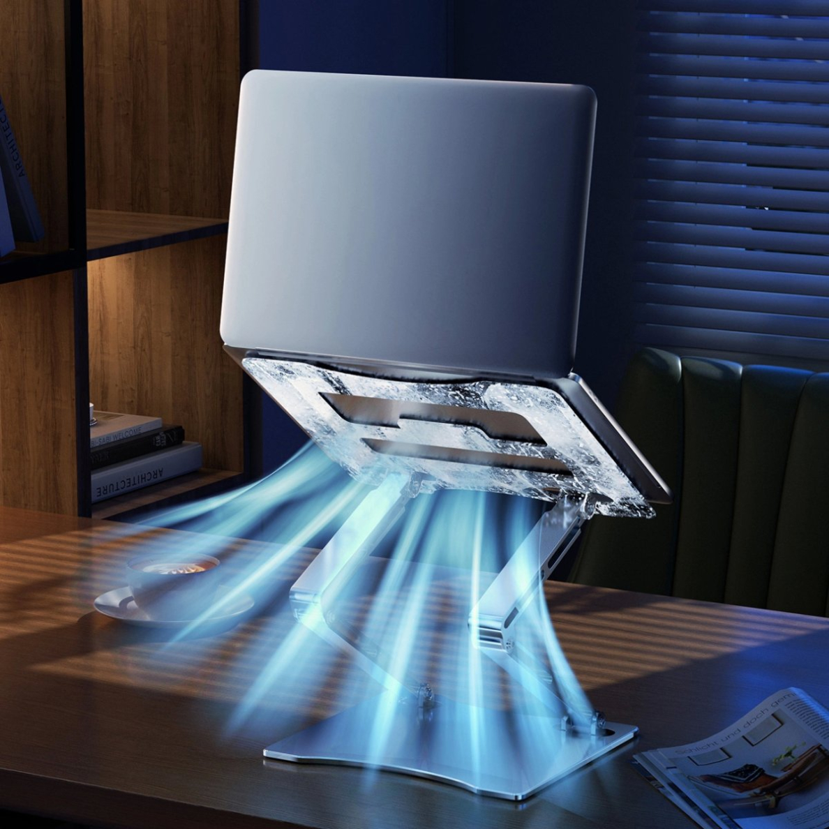 Wozinsky WRS-CPY75DSS Aliuminio nešiojamo kompiuterio stovas – sidabrinis 11 Wozinsky WRS-CPY75DSS Aliuminio nešiojamo kompiuterio stovas – sidabrinis 11