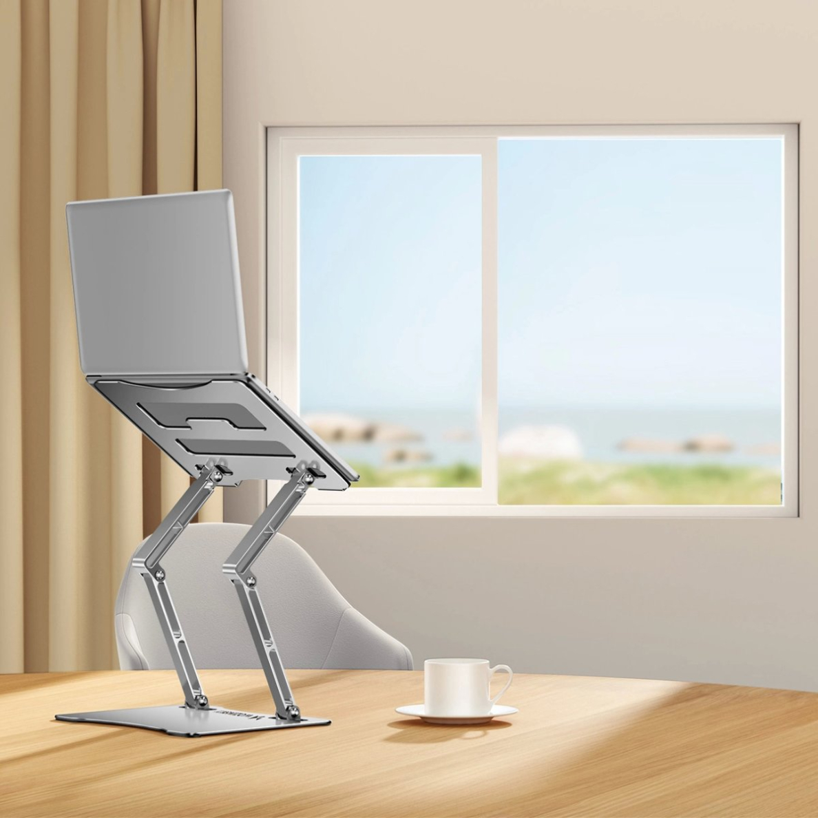 Wozinsky WRS-CPY75DSS Aliuminio nešiojamo kompiuterio stovas – sidabrinis 5 Wozinsky WRS-CPY75DSS Aliuminio nešiojamo kompiuterio stovas – sidabrinis 5