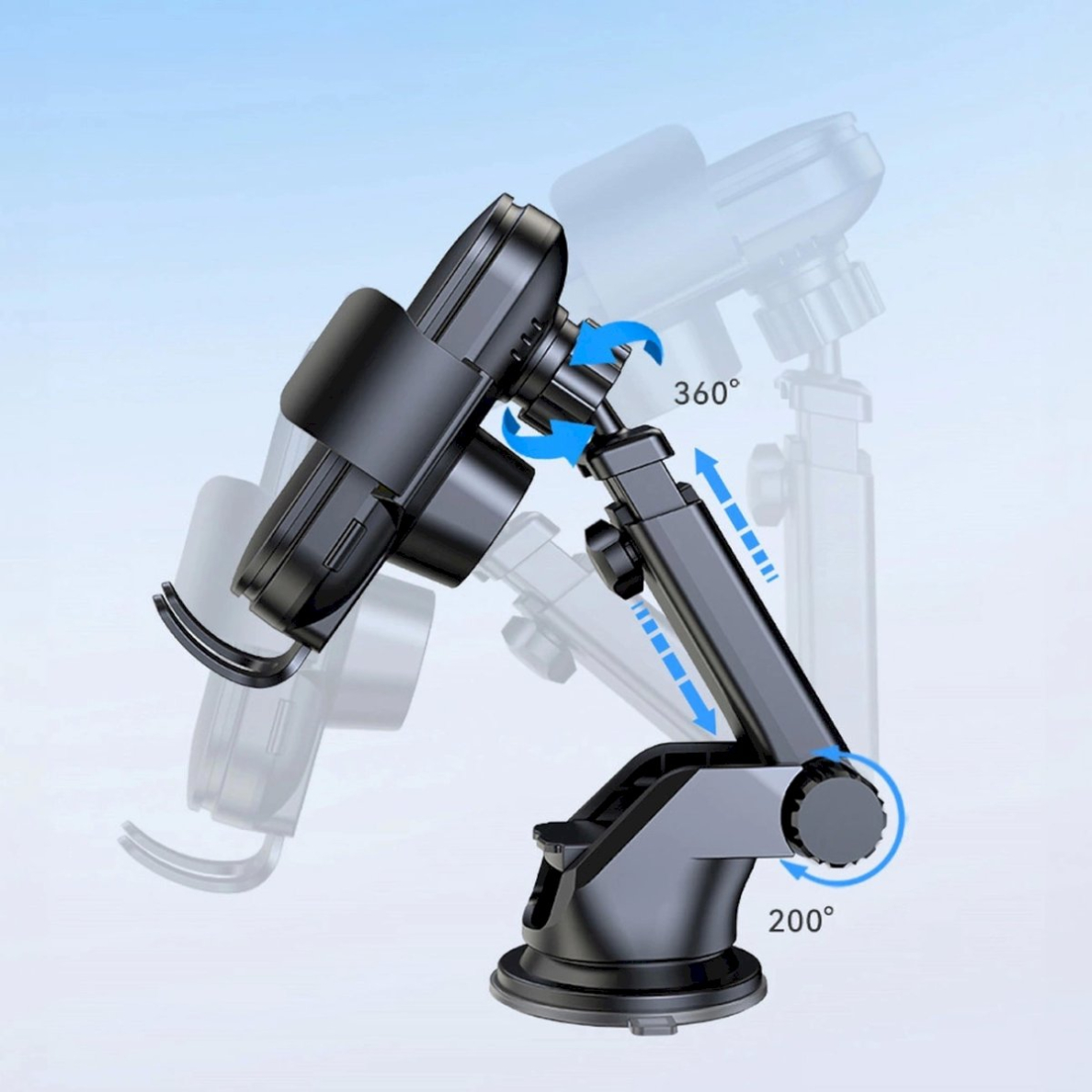 Wozinsky WUMID Telfono laikiklis15W inductive Įkroviklis car dashboard - Juodas 11 Wozinsky WUMID Telfono laikiklis15W inductive Įkroviklis car dashboard - Juodas 11