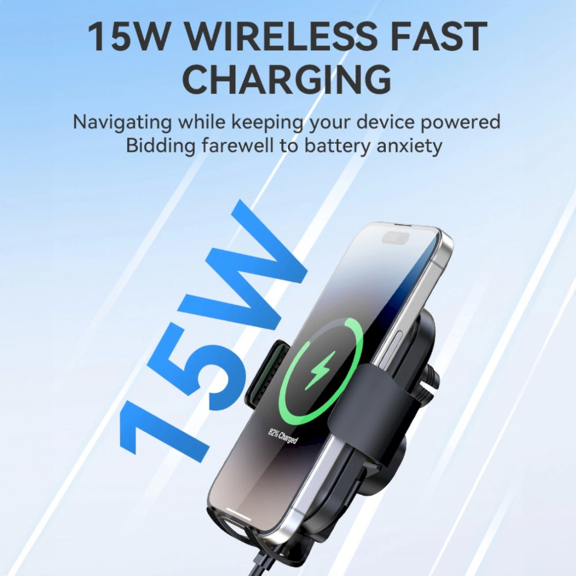 Wozinsky WUMID Telfono laikiklis15W inductive Įkroviklis car dashboard - Juodas 5 Wozinsky WUMID Telfono laikiklis15W inductive Įkroviklis car dashboard - Juodas 5