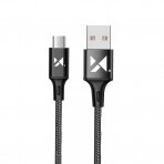 Kabelis Wozinsky USB - microUSB 2,4A 1m Juodas (WUC-M1B)