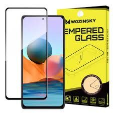 Ekrano Apsauginis Stiklas Su Rėmeliu (tinka su dėklu) Wozinsky 2x Tempered Glass Full Glue Super Tough Screen Protector Xiaomi Redmi Note 10 5G / Poco M3 Pro Juodas (Kopija)