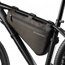 Krepšys Dviračiui montuojamas ant rėmo Wozinsky bicycle bag for the bicycle frame 8L Pilkas (WBB15BK) NDRX65