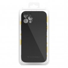 Dėklas Wozinsky Color Case silikonas iPhone 12 Pro Max Juodas