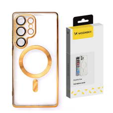 Wozinsky Electroplated dėklas su MagSafe Samsung Galaxy S25 Ultra – auksinis