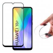 Wozinsky Flexi Nano Glass Hibridinis Pilnai Ekraną Dengiantis Stiklas Huawei Y6P Juodais Kraštais