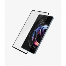 Ekrano Apsauginis Stiklas Su Rėmeliu Wozinsky Full Cover Flexi Nano Glass Motorola Moto Edge 20 Lite Juodas