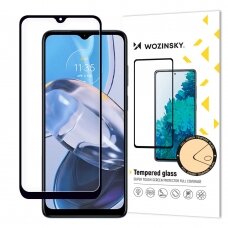 Ekrano apsauga Wozinsky Full Glue tempered glass Motorola Moto E22i / E22 Juodais kraštais (tinka su dėklu)