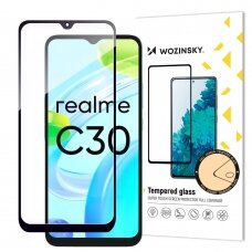 Ekrano apsauga Wozinsky Full Glue Tempered Glass Realme C30 / Realme Narzo 50i Prime Juodais kraštais