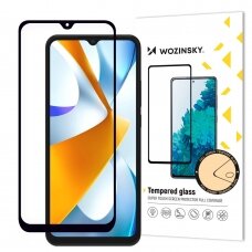Ekrano apsauga Wozinsky Full Glue Tempered Glass For Xiaomi Poco C40 Juodais kraštais