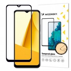 Ekrano apsauga Wozinsky Full Glue Tempered Glass Vivo Y16 / Y02s Juodais kraštais (tinka su dėklu)