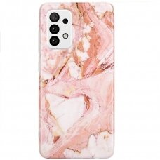 Dėklas Wozinsky Marble TPU Samsung Galaxy A73 rožinis