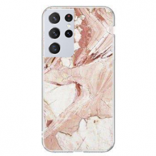 Dėklas Wozinsky Marble Samsung Galaxy S22 Ultra rožinis