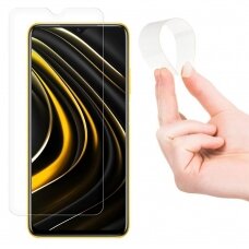 Wozinsky Nano Flexi Glass Hybrid Screen Protector Tempered Glass skirta Xiaomi Poco M3