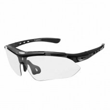 Polirizuojantys Akiniai nuo saulės Wozinsky Polarized Bike Sports Sunglasses Polarized Sunglasses + Lešių rinkinys Juodi (WSG-B01)