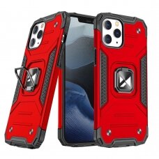 Dėklas Wozinsky Ring Armor iPhone 14 Pro Raudonas