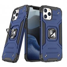 Dėklas Wozinsky Ring Armor Case iPhone 13 Pro Max mėlynas