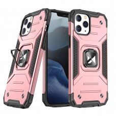 Dėklas Wozinsky Ring Armor for iPhone 13 rožinis