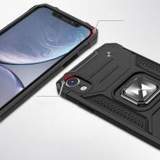 Dėklas Wozinsky Ring Armor Case iPhone XR Juodas