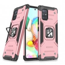 Dėklas Wozinsky Ring Armor Samsung Galaxy A71 5G rožinis