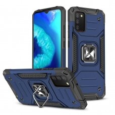 Dėklas Wozinsky Ring Armor Samsung Galaxy A03s mėlynas