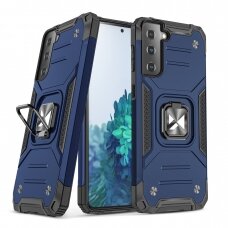 Dėklas Wozinsky Ring Armor Samsung Galaxy S22 Mėlynas