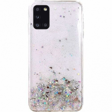 Blizgus Tpu Dėklas "Wozinsky Star Glitter" Samsung Galaxy A31 Skaidrus
