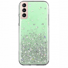 Dėklas Wozinsky Star Glitter Shining Samsung Galaxy S21 5G žalias