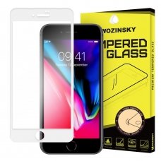 Apsauginis Stiklas Visam Ekranui "Wozinsky Full Glue Super Tough" Iphone 7/8/SE2020/SE2022 Baltais Kraštais