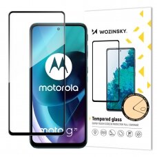 Wozinsky Apsauginis Stiklas Full Glue Super Tough Screen Protector Full Coveraged with Frame Case Friendly for Motorola Moto G71 5G juodas