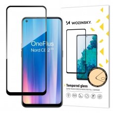 Wozinsky Apsauginis Stiklas Full Glue Super Tough Screen Protector Full Coveraged with Frame Case Friendly for OnePlus Nord CE 2 5G juodas
