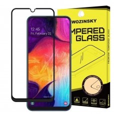 Apsauginis Stiklas Visam Ekranui "Wozinsky Full Glue Super Tough" Samsung Galaxy A40 Juodas