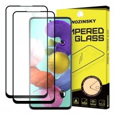 Grūdintas Apsauginis Stiklas "Wozinsky Pro+ 5D Full Glue" Samsung Galaxy A51 Juodas