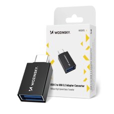 Adapteris Wozinsky W10GY1S USB-C – USB-A 3.2 10Gb/s – juodas