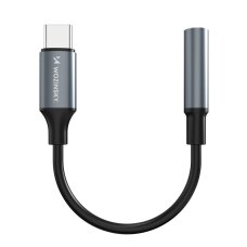 Adapteris Wozinsky WACM-01 USB-C – 3.5mm Mini Jack – juodas