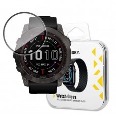 Ekrano apsauga Wozinsky hybrid glass Garmin Fenix 7X Juodais kraštais