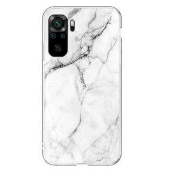 Dėklas Wozinsky Marble Xiaomi Redmi Note 10 5G / Poco M3 Pro baltas Dėklas Wozinsky Marble Xiaomi Redmi Note 10 5G / Poco M3 Pro baltas