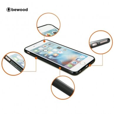 Dėklas iš medžio skirta Samsung Galaxy S22 Ultra Bewood Traveler Merbau 3