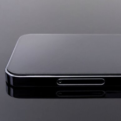Ekrano apsauga Wozinsky Tempered Glass Full Glue Samsung Galaxy A42 5G Juodais kraštais (tinka su dėklu) 2 VNT. 5