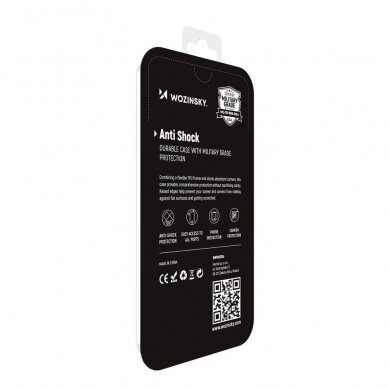 Dėklas Wozinsky Anti Shock Case for Xiaomi Redmi Note 11E /Redmi 10 5G / Redmi 10 Prime+ 5G / Poco M4 5G Skaidrus 10
