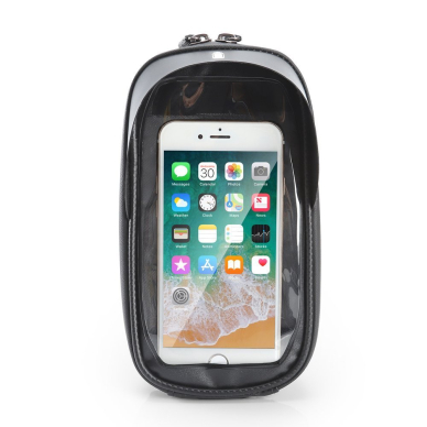 Krepšys Dviračiui montuojamas ant vairo + Telefono Laikiklis pritaikytas liečiamajam ekranui Wozinsky Bicycle Front Frame Handlebar Bag Touch Screen Phone Holder 1L Juodas (WBB16BK) 12