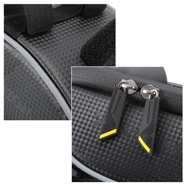 Krepšys Dviračiui montuojamas ant vairo + Telefono Laikiklis pritaikytas liečiamajam ekranui Wozinsky Bicycle Front Frame Handlebar Bag Touch Screen Phone Holder 1L Juodas (WBB16BK) 14 Krepšys Dviračiui montuojamas ant vairo + Telefono Laikiklis pritaikytas liečiamajam ekranui Wozinsky Bicycle Front Frame Handlebar Bag Touch Screen Phone Holder 1L Juodas (WBB16BK) 14