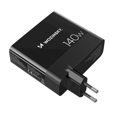Wozinsky CGWCB 140W GaN wall Įkroviklis 3 x USB-C / 2 x USB-A - Juodas 2 Wozinsky CGWCB 140W GaN wall Įkroviklis 3 x USB-C / 2 x USB-A - Juodas 2