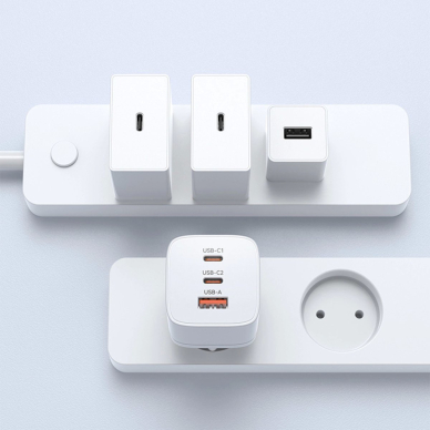 Wozinsky CGWCW 65W USB-A / 2 x USB-C GaN wall Įkroviklis - baltas 9 Wozinsky CGWCW 65W USB-A / 2 x USB-C GaN wall Įkroviklis - baltas 9
